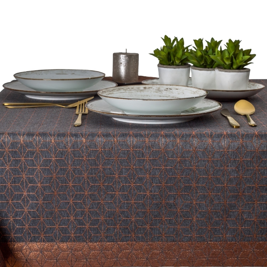 Obrus Glamour LX-6116-2187 O5, prostokątny