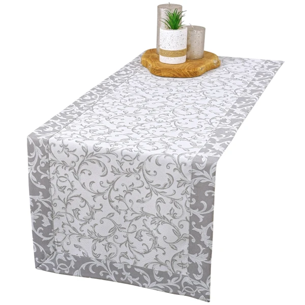 Bieżnik plamoodporny Ares szary O5 bikolor