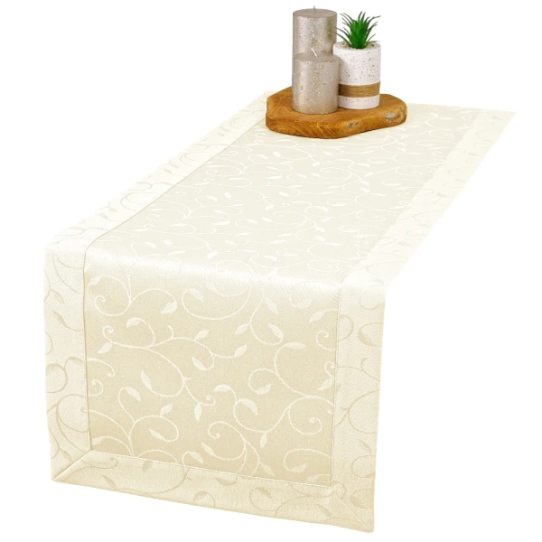 Bieżnik plamoodporny Dafne ecru (377) O5