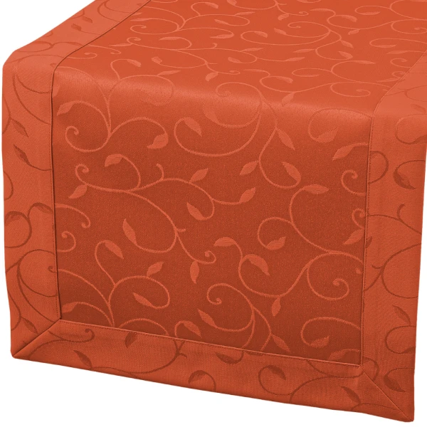 Bieżnik plamoodporny Dafne terakota (3970) O5