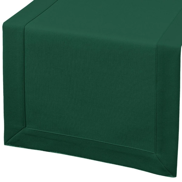 Bieżnik plamoodporny Maxima zielony (6719) z mankietem O5