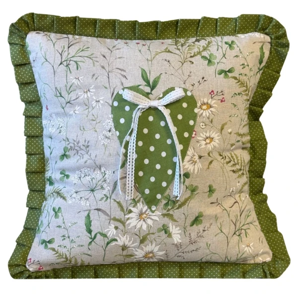 Poszewka Zielone Serduszko