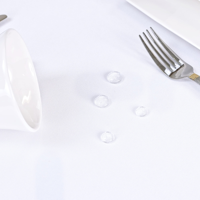 Obrus gastronomiczny plamoodporny biały gładki - Simon